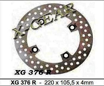 ΔΙΣΚΟΠΛΑΚΑ ΕΜΠΡΟΣ ΚΑΙ ΠΙΣΩ X-GEAR HONDA 125 / 150 00-03  