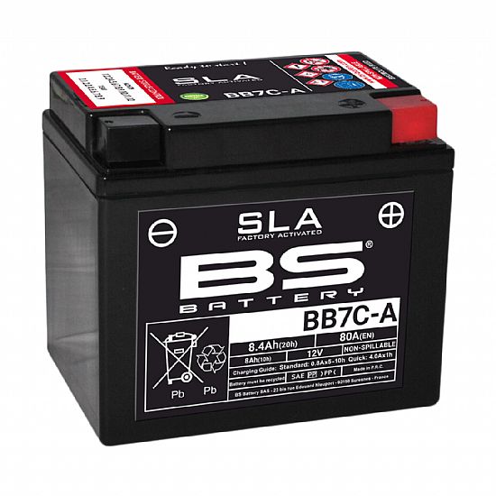 ΜΠΑΤΑΡΙΑ ΜΟΤΟΣΥΚΛΕΤΑΣ SLA BS BATTERY ΒΒ7C-A ( YB7C-A )