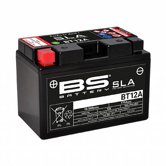 ΜΠΑΤΑΡΙΑ ΜΟΤΟΣΥΚΛΕΤΑΣ SLA BS BATTERY BT12A  ( ΥΤ12Α-BS ) 10.5AH