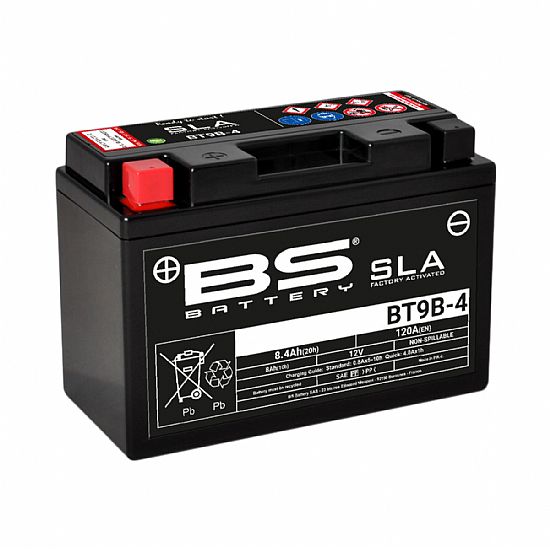 ΜΠΑΤΑΡΙΑ ΜΟΤΟΣΥΚΛΕΤΑΣ SLA BS BATTERY BT9B-4 ( YT9B-4 ) 8.4AH