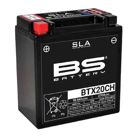 ΜΠΑΤΑΡΙΑ ΜΟΤΟΣΥΚΛΕΤΑΣ SLA BS BATTERY BTX20CH ( YTX20A-BS YTX20CH-BS ) 18.9AH