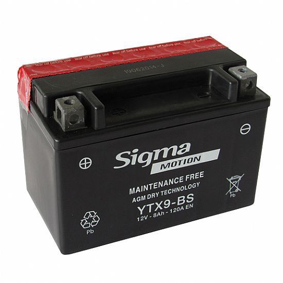 ΜΠΑΤΑΡΙΑ ΜΟΤΟΣΥΚΛΕΤΑΣ SIGMA YTX9-BS 8AH