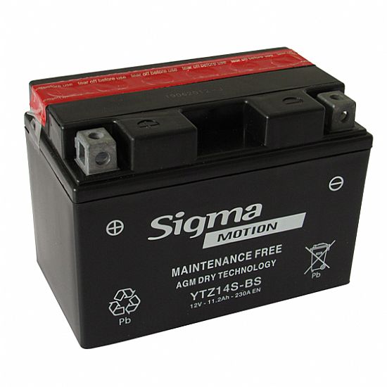 ΜΠΑΤΑΡΙΑ ΜΟΤΟΣΥΚΛΕΤΑΣ SIGMA YTZ14S-BS 11,2AH