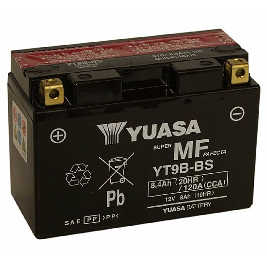 ΜΠΑΤΑΡΙΑ ΜΟΤΟΣΥΚΛΕΤΑΣ YUASA YT9B-BS ( YT9B-4 ) ΜΕ ΥΓΡΑ