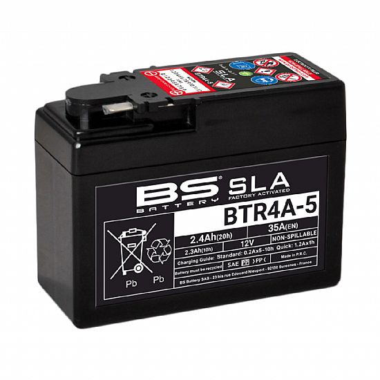 ΜΠΑΤΑΡΙΑ ΜΟΤΟΣΥΚΛΕΤΑΣ SLA BS BATTERY BTR4A-5 ( YTR4A-BS )  2.4AH