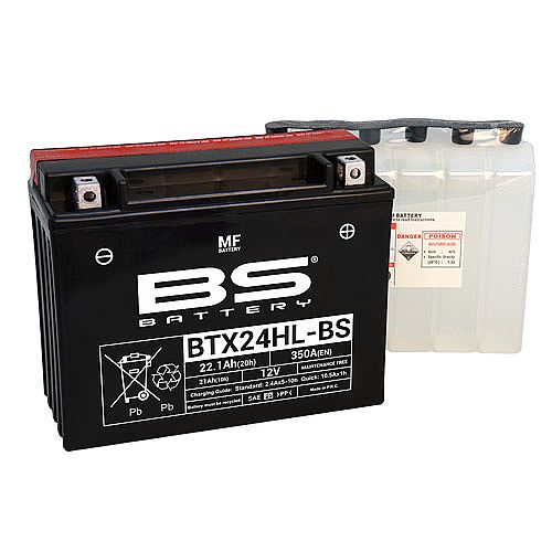 ΜΠΑΤΑΡΙΑ BS BATTERY BTX24HL-BS ΓΙΑ HONDA GOLDWING 1500 22.1AH 350CCA 