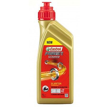 ΛΑΔΙ ΚΙΝΗΤΗΡΑ ΓΙΑ ΣΚΟΥΤΕΡ 4T CASTROL POWER 1  5W-40 MB 1 ΛΙΤΡΟ