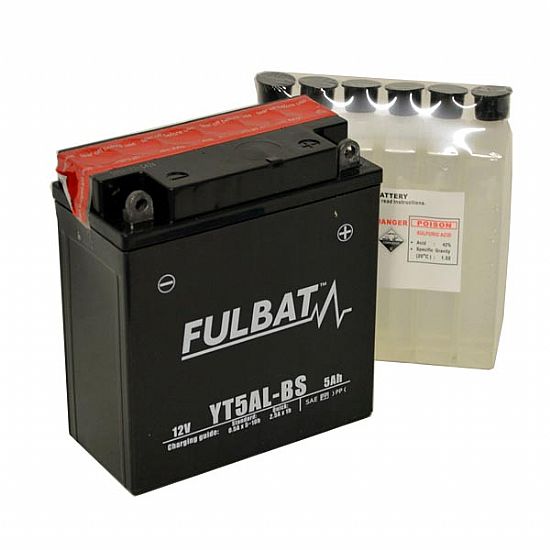 ΜΠΑΤΑΡΙΑ ΜΟΤΟΣΥΚΛΕΤΑΣ FULBAT 5AH YB5L-BS (YB5L-B) MΕ YΓΡΑ