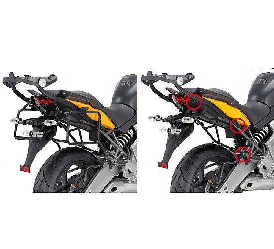 ΒΑΣΕΙΣ ΓΙΑ ΠΛΑΪΝΕΣ ΒΑΛΙΤΣΕΣ GIVI ΓΙΑ KAWASAKI VERSYS (10-13) PLR450