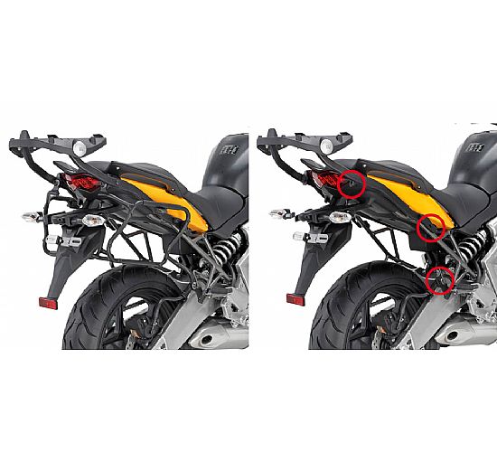 ΒΑΣΕΙΣ ΓΙΑ ΠΛΑΪΝΕΣ ΒΑΛΙΤΣΕΣ GIVI ΓΙΑ KAWASAKI VERSYS (10-13) PLXR450