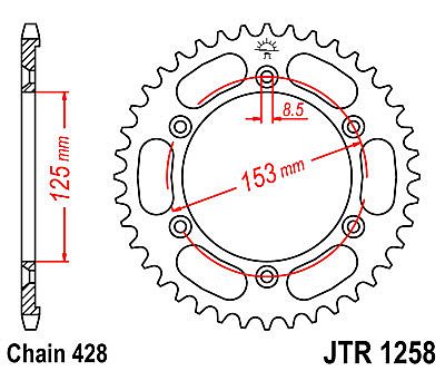 ΓΡΑΝΑΖΙ ΠΙΣΩ JT JTR1258 54 ΔΟΝΤΙΑ