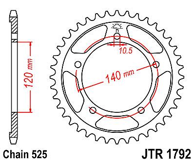 ΓΡΑΝΑΖΙ ΠΙΣΩ JT JTR1792 43-45-47 ΔΟΝΤΙΑ