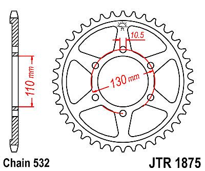 ΓΡΑΝΑΖΙ ΠΙΣΩ JT JTR1875 48 ΔΟΝΤΙΑ