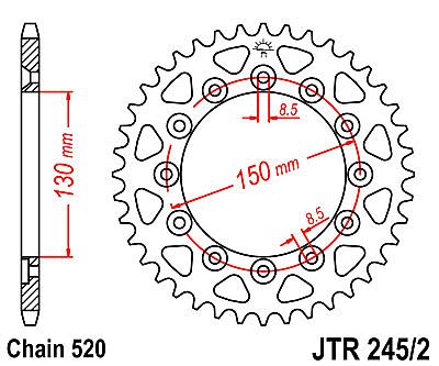 ΓΡΑΝΑΖΙ ΠΙΣΩ JT JTR245/2 38-40-41 ΔΟΝΤΙΑ