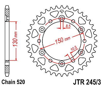 ΓΡΑΝΑΖΙ ΠΙΣΩ JT JTR245/3 47 ΔΟΝΤΙΑ