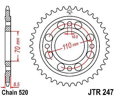 ΓΡΑΝΑΖΙ ΠΙΣΩ JT JTR247 36 ΔΟΝΤΙΑ