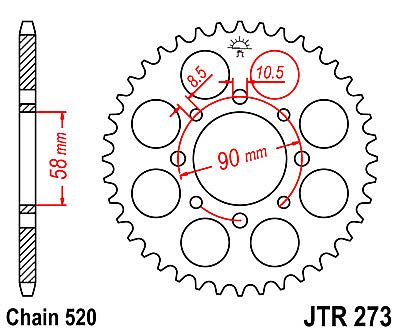 ΓΡΑΝΑΖΙ JT ΠΙΣΩ JTR273 45 ΔΟΝΤΙΑ