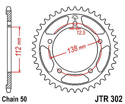 ΓΡΑΝΑΖΙ JT ΠΙΣΩ JTR302 39-41-42-43-44 ΔΟΝΤΙΑ