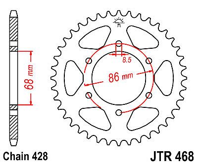 ΓΡΑΝΑΖΙ JT ΠΙΣΩ JTR468 46 ΔΟΝΤΙΑ