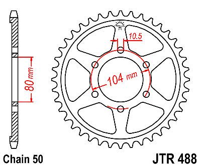 ΓΡΑΝΑΖΙ JT ΠΙΣΩ JTR488 45 ΔΟΝΤΙΑ