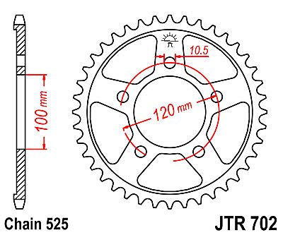 ΓΡΑΝΑΖΙ JT ΠΙΣΩ JTR702 44 ΔΟΝΤΙΑ