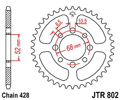 ΓΡΑΝΑΖΙ JT ΠΙΣΩ JTR802 39 ΔΟΝΤΙΑ