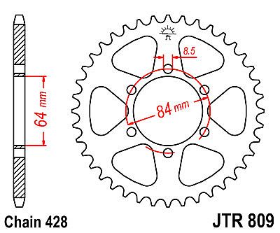 ΓΡΑΝΑΖΙ JT ΠΙΣΩ JTR809 53 ΔΟΝΤΙΑ