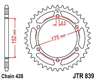 ΓΡΑΝΑΖΙ JT ΠΙΣΩ JTR839 57 ΔΟΝΤΙΑ