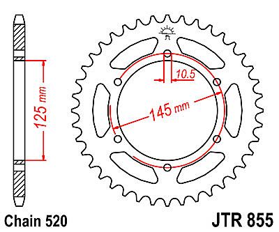 ΓΡΑΝΑΖΙ JT ΠΙΣΩ JTR855 46 ΔΟΝΤΙΑ