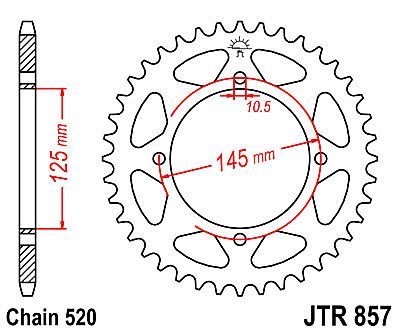 ΓΡΑΝΑΖΙ JT ΠΙΣΩ JTR857 45 ΔΟΝΤΙΑ