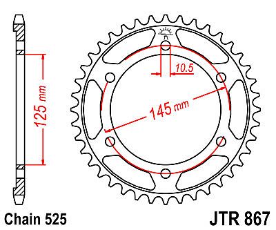 ΓΡΑΝΑΖΙ JT ΠΙΣΩ JTR867 42-43 ΔΟΝΤΙΑ