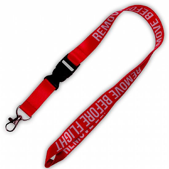 LANYARD ΚΡΕΜΑΣΤΟ ΛΑΙΜΟΥ REMOVE BEFORE FLIGHT RED