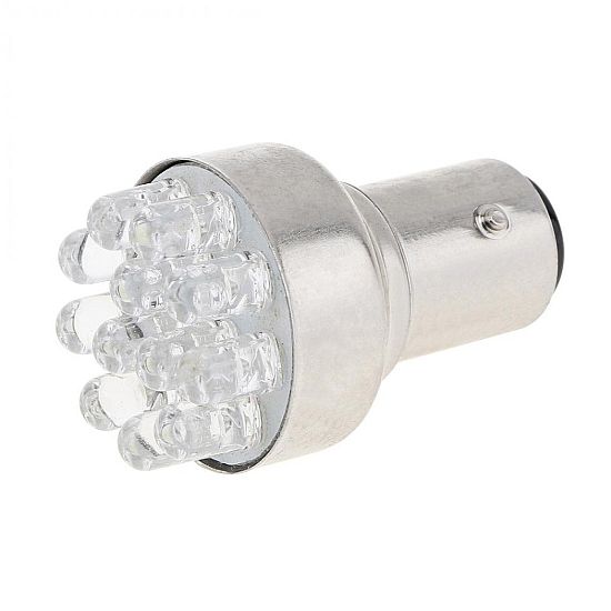 ΛΑΜΠΑ LED ΣΤΟΠ  1157 P21/5W WHITE 12LED