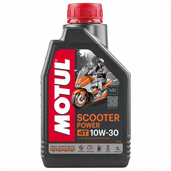 ΛΑΔΙ MOTUL SCOOTER POWER 10W-30 4T ΣΥΝΘΕΤΙΚΟ JASO MB 1 ΛΙΤΡΟ 