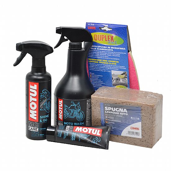 ΣΕΤ ΠΕΡΙΠΟΙΗΣΗΣ ΜΟΤΟΣΥΚΛΕΤΑΣ MOTUL MC CARE ΜΑΖΙ ΜΕ ΠΑΝΙ ΚΑΙ ΣΦΟΥΓΓΑΡΙ