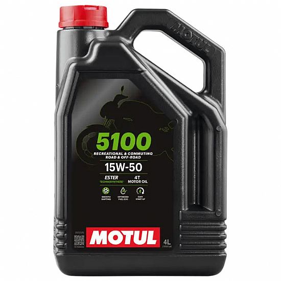 ΛΑΔΙ ΚΙΝΗΤΗΡΑ ΜΟΤΟΣΥΚΛΕΤΑΣ MOTUL 5100 15W-50 MA2 4L