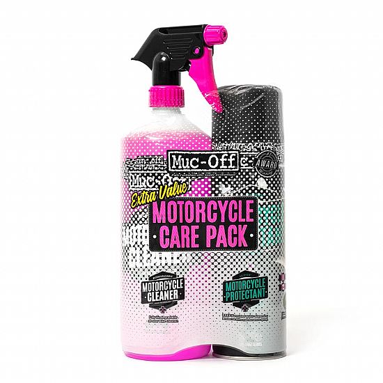 MUC OFF DUO CARE KIT ΣΕΤ ΚΑΘΑΡΙΣΤΙΚΟ ΚΑΙ ΓΥΑΛΙΣΤΙΚΟ ΜΟΤΟΣΥΚΛΕΤΑΣ