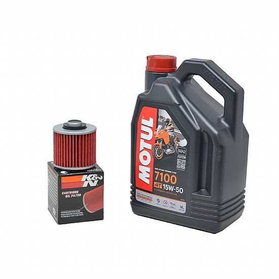 ΠΑΚΕΤΟ SERVICE MOTUL 7100 15W-50 ΜΕ ΦΙΛΤΡΟ ΛΑΔΙΟΥ ΚΝ145 4L ΓΙΑ YAMAHA TDM900