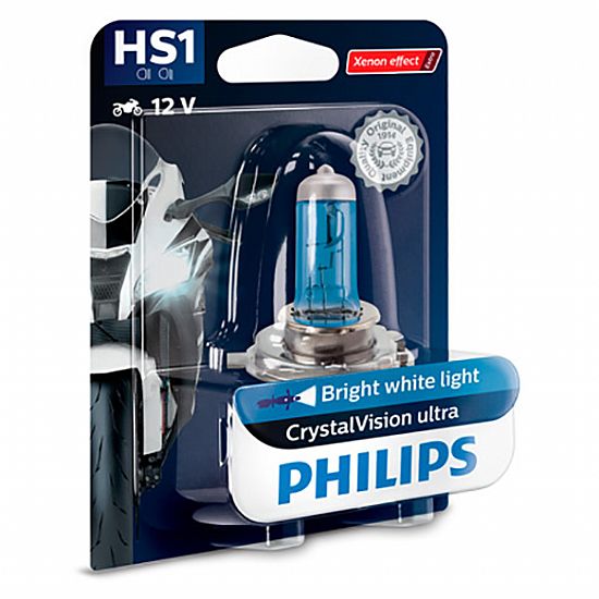 ΛΑΜΠΑ PHILIPS HS1 12V 35W PX43T CRYSTAL VISION ULTRA MOTO