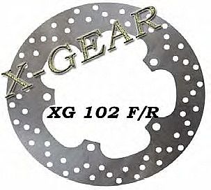 ΔΙΣΚΟΠΛΑΚΑ ΕΜΠΡΟΣ X-GEAR APRILIA SCARABEO 125 98 /  APRILIA SCARABEO 70 94-98