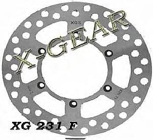 ΔΙΣΚΟΠΛΑΚΑ ΕΜΠΡΟΣ X-GEAR KAWASAKI KX 80 84-96 / KX 100 01-09