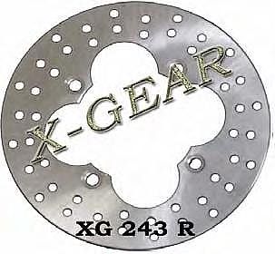 ΔΙΣΚΟΠΛΑΚΑ ΠΙΣΩ X-GEAR KAWASAKI ZZR 600 90-06 / EJ 650 02