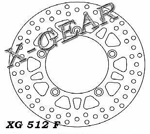 ΔΙΣΚΟΠΛΑΚΑ ΕΜΠΡΟΣ X-GEAR SUZUKI AN 250 BURGMAN 07-08 / AN 650 BURGMAN 04-09