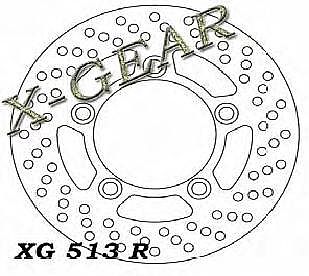 ΔΙΣΚΟΠΛΑΚΑ ΠΙΣΩ X-GEAR SUZUKI AN 250 BURGMAN 07-08 / AN 400 BURGMAN 03-09