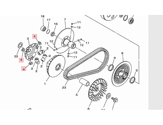 ΓΝΗΣΙΑ ΛΑΣΤΙΧΑ(ΓΛΥΣΤΡΕΣ) VARIATOR (3PCS) YAMHA X-MAX 300