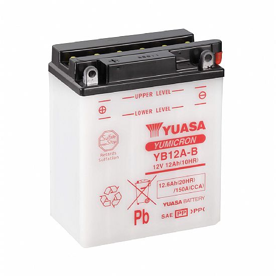 ΜΠΑΤΑΡΙΑ ΜΟΤΟΣΥΚΛΕΤΑΣ YUASA YB12A-B (ΜΕ ΥΓΡΑ)